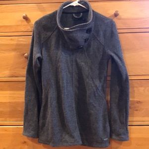 Prana long sleeve gray wool sweater